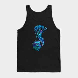 Yemaya Orisha Religion Yoruba Cute Mermaid Girl Tank Top